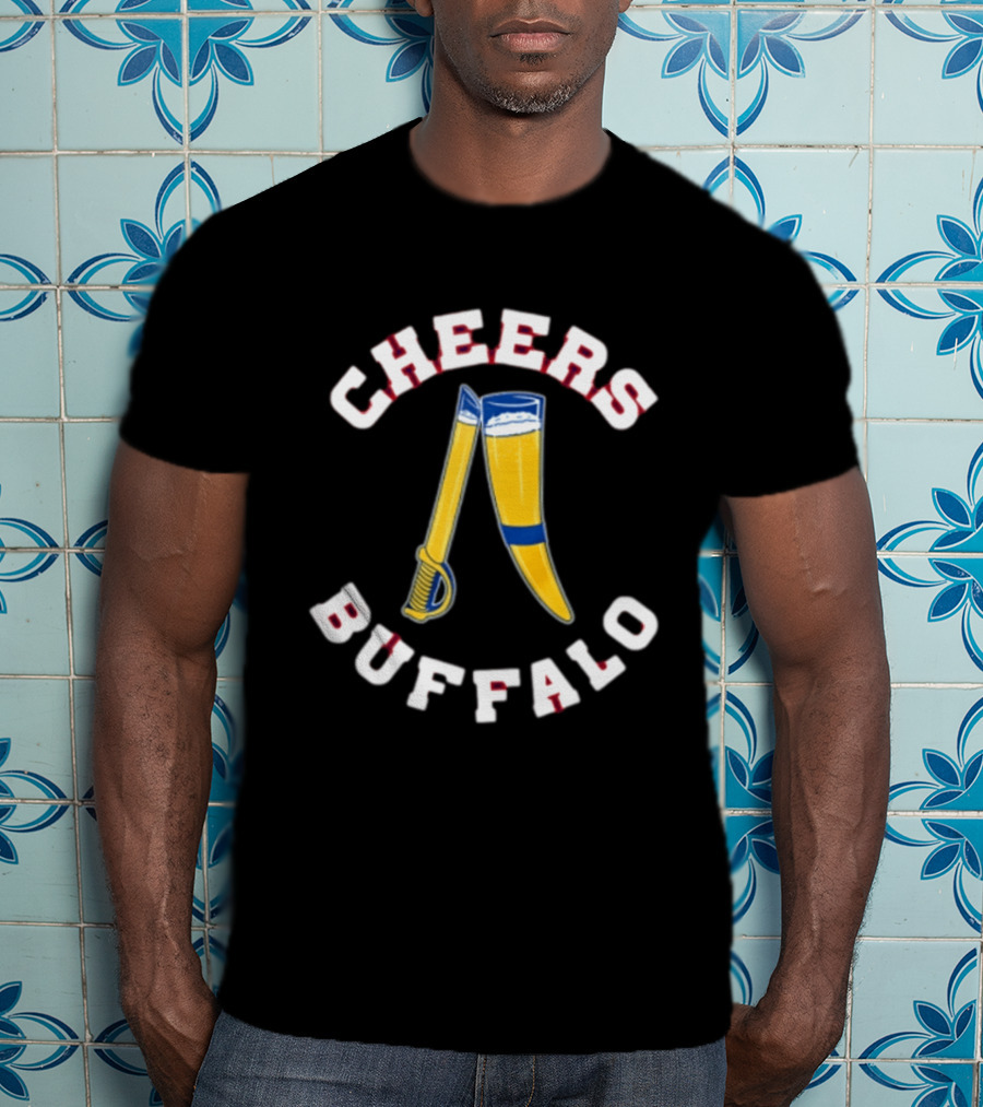 Buffalo Bills Cheers With Beer And Sabre T-Shirt