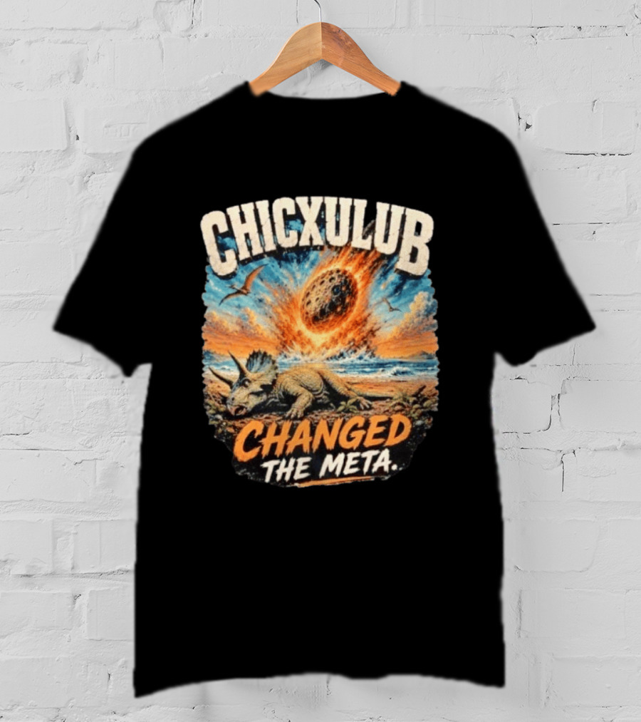 Chicxulub Asteroid Impact Dinosaur Triceratops Extinction Event T-Shirt