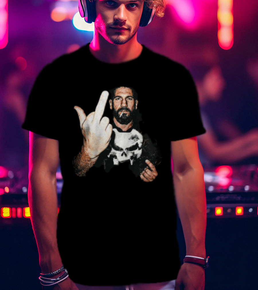 Jon Bernthal Punisher Middle Finger Iconic Gesture T-Shirt