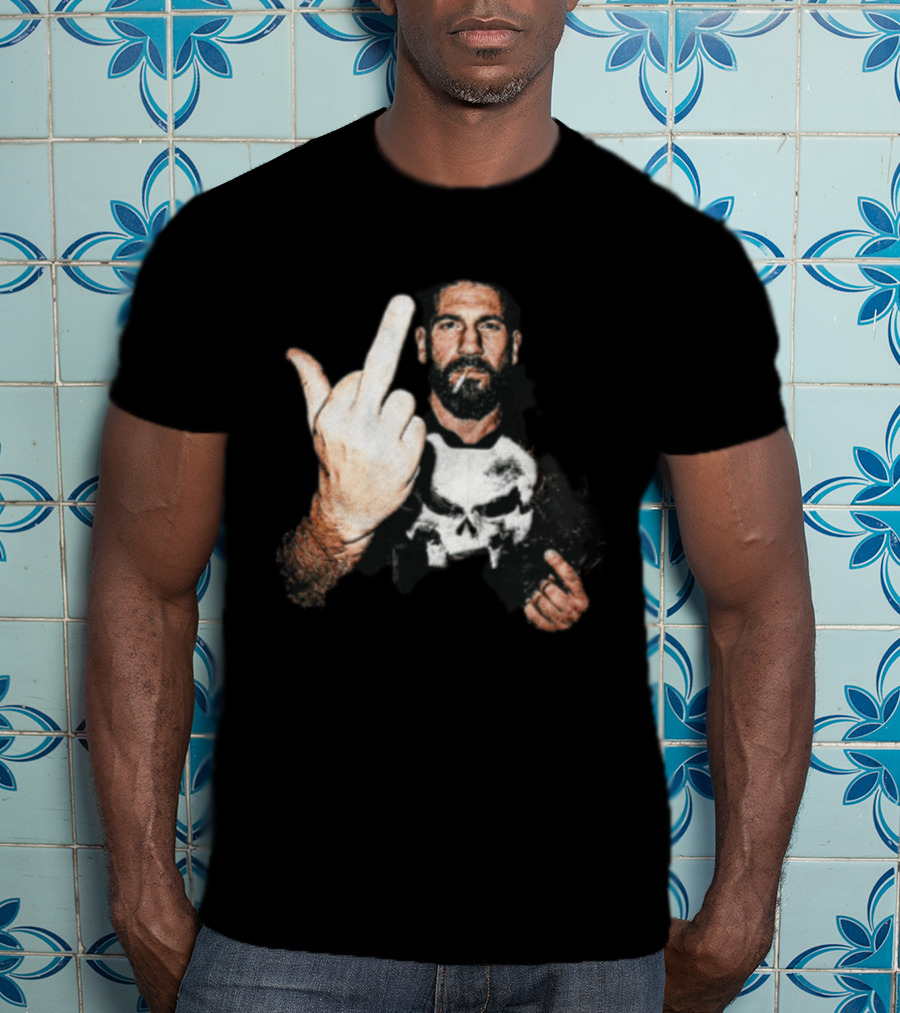 Jon Bernthal Punisher Middle Finger Iconic Gesture T-Shirt