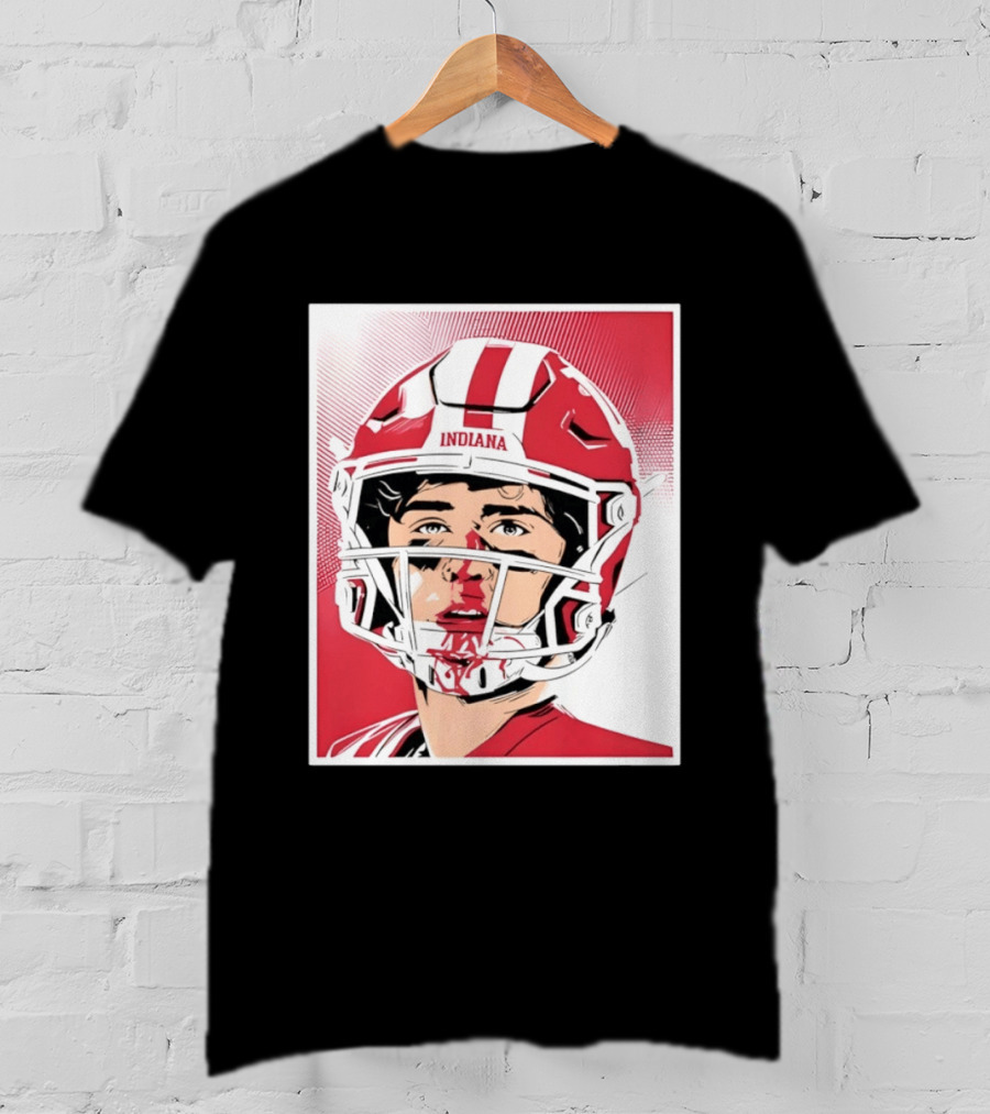 Josh Hoover Indiana Football Bloody Face Helmet T-Shirt