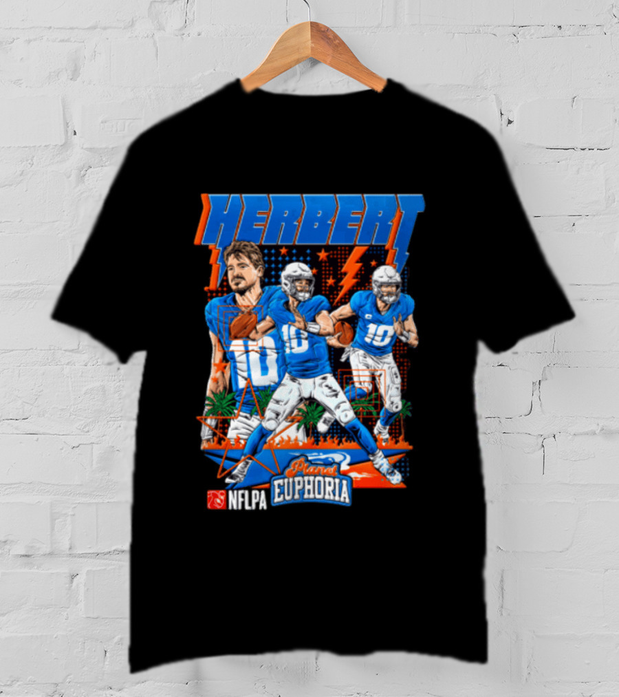 Herbert Player Euphoria NFLPA Limited Edition Lightning Version T-Shirt
