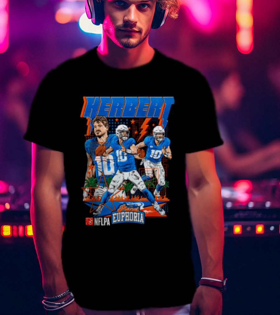 Herbert Player Euphoria NFLPA Limited Edition Lightning Version T-Shirt