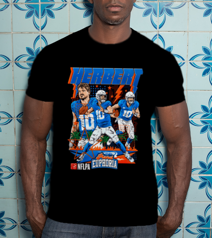Herbert Player Euphoria NFLPA Limited Edition Lightning Version T-Shirt