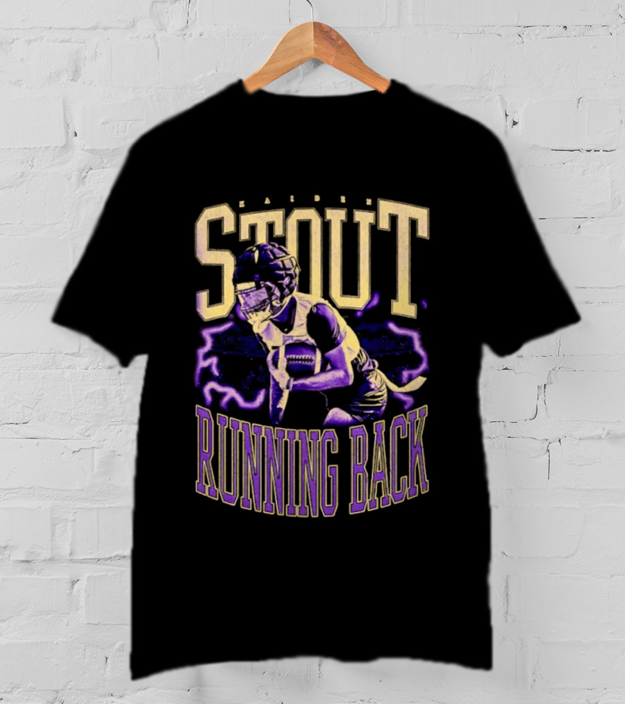 Stout Running Back Football Player T-Shirt