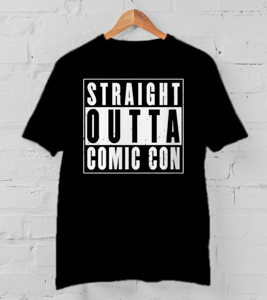Straight Outta Comic Con Geek Culture Convention T-Shirt