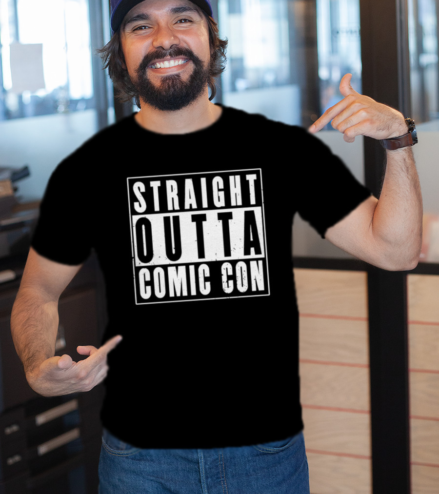 Straight Outta Comic Con Geek Culture Convention T-Shirt