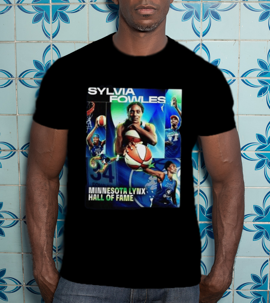 Sylvia Fowles Minnesota Lynx Hall Of Fame Basketball Legend 34 T-Shirt