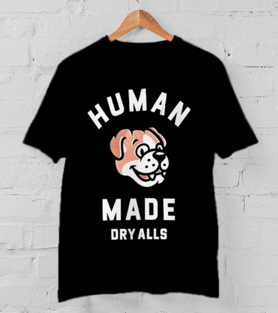 Human Made Dry Alls Nigo Streetwear Bulldog Motif T-Shirt