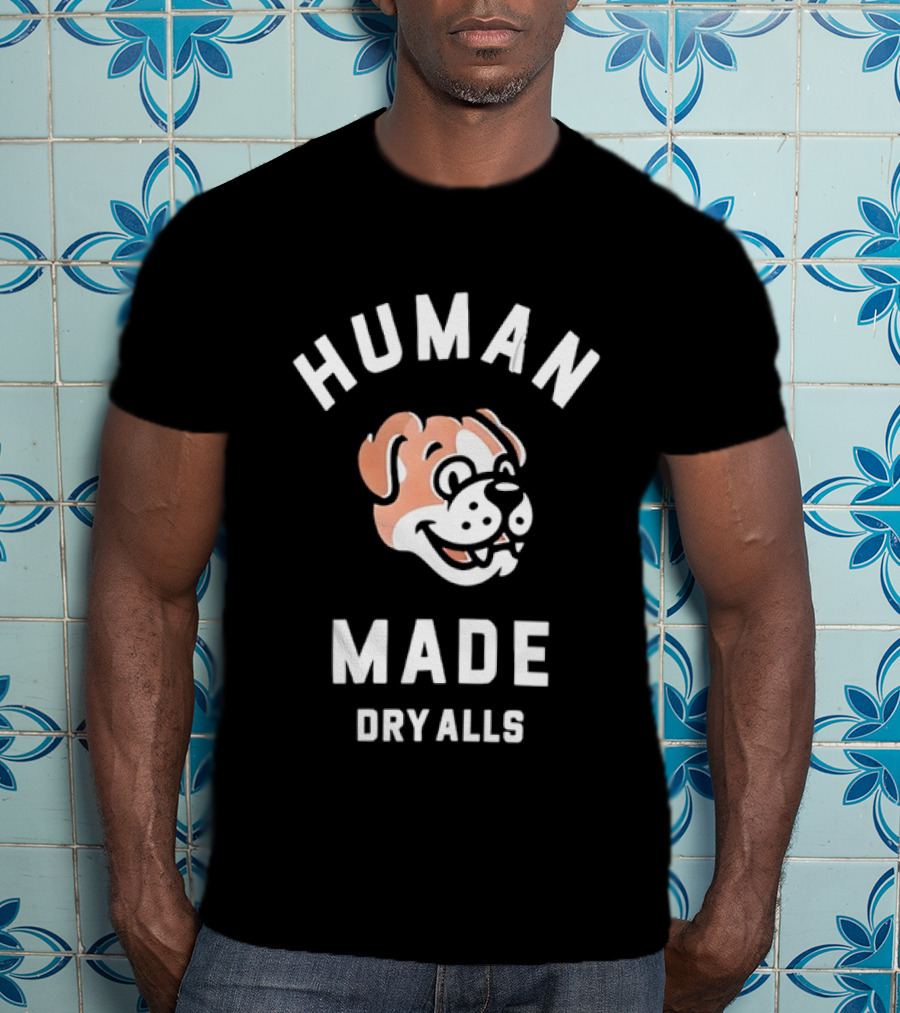 Human Made Dry Alls Nigo Streetwear Bulldog Motif T-Shirt