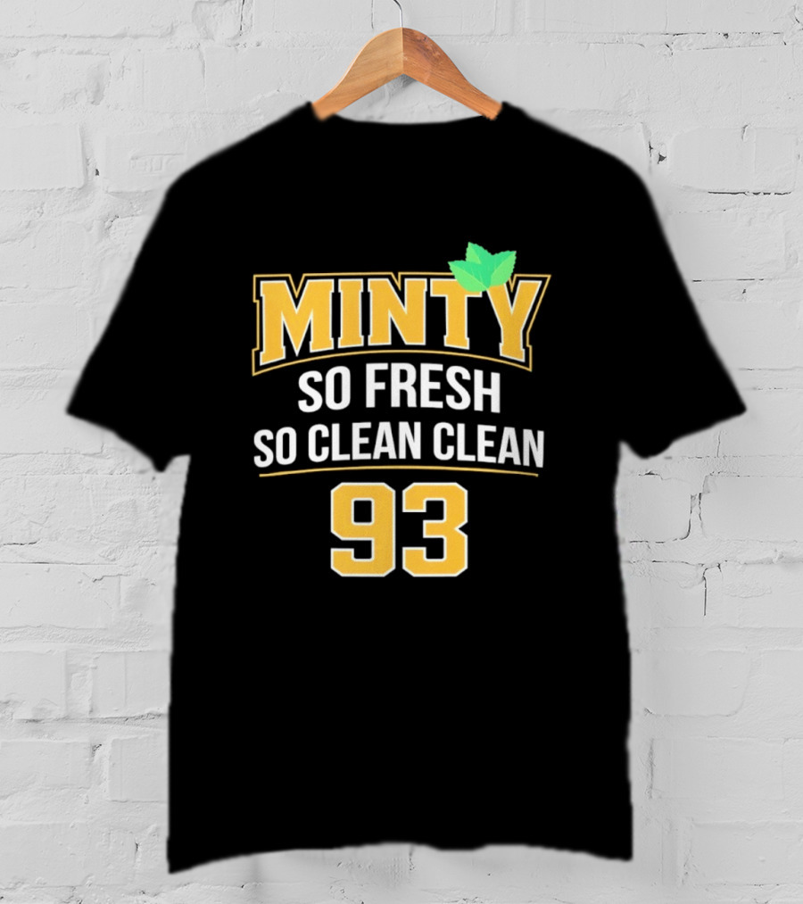 Minty So Fresh So Clean Clean 93 Mint Leaf Accents T-Shirt