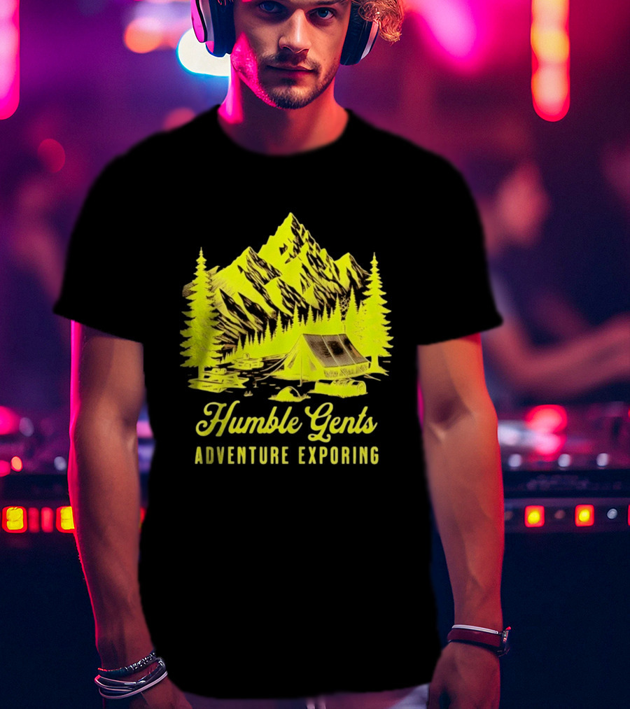 Humble Gents Adventure Exploring Mountain Camping T-Shirt