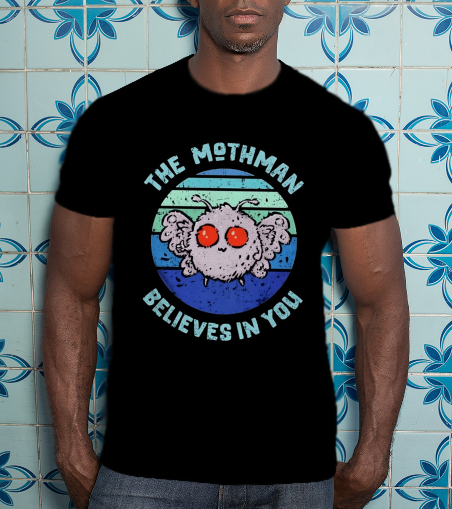 The Mothman Believes In You Distressed T-Shirt