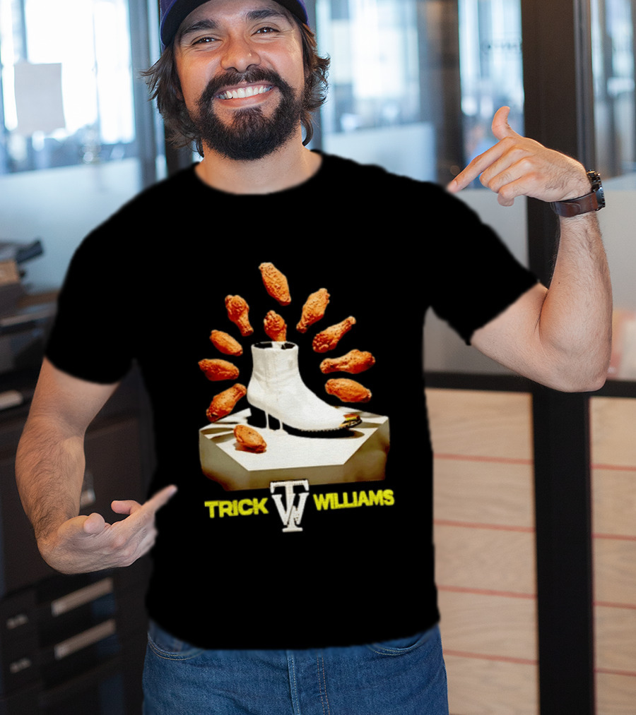 Trick Williams WWE Lemon Pepper Steppers Chicken Boot T-Shirt