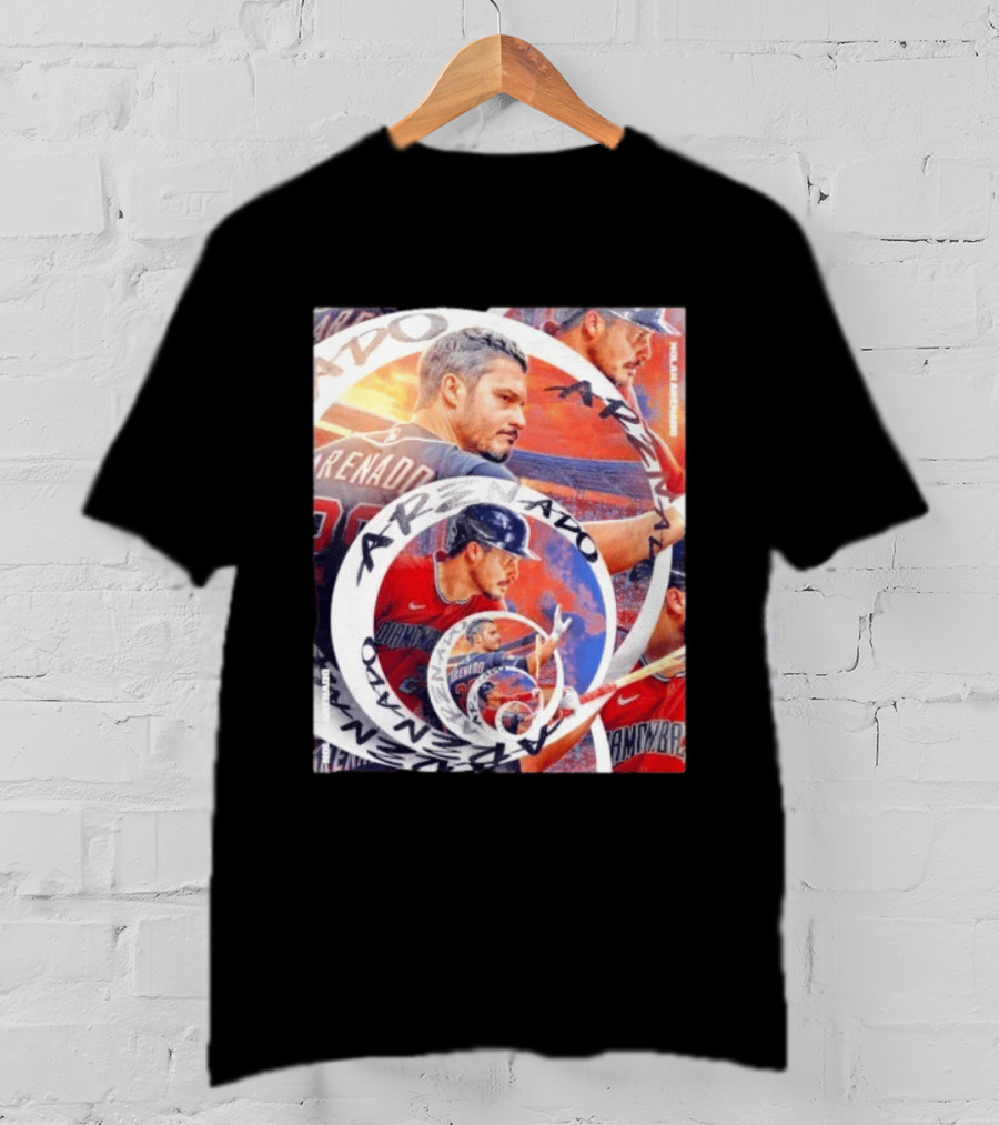 Nolan Arenado Arizona Diamondbacks Baseball Spiral Collage T-Shirt