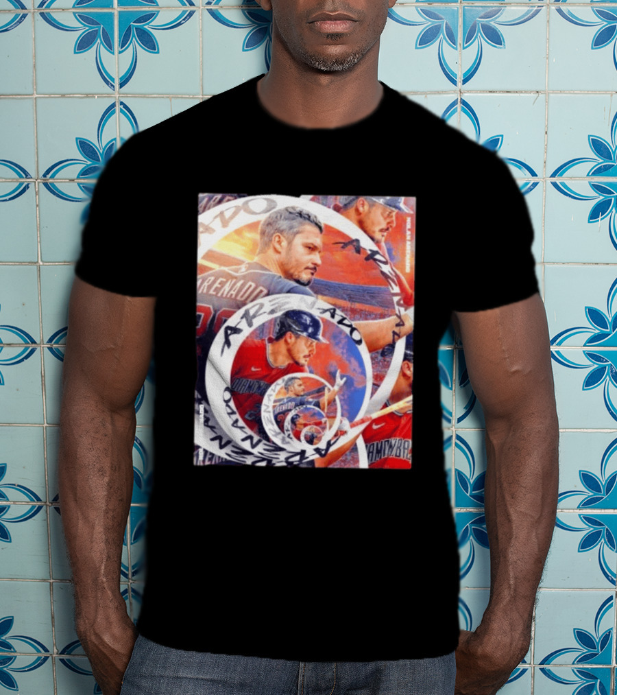 Nolan Arenado Arizona Diamondbacks Baseball Spiral Collage T-Shirt