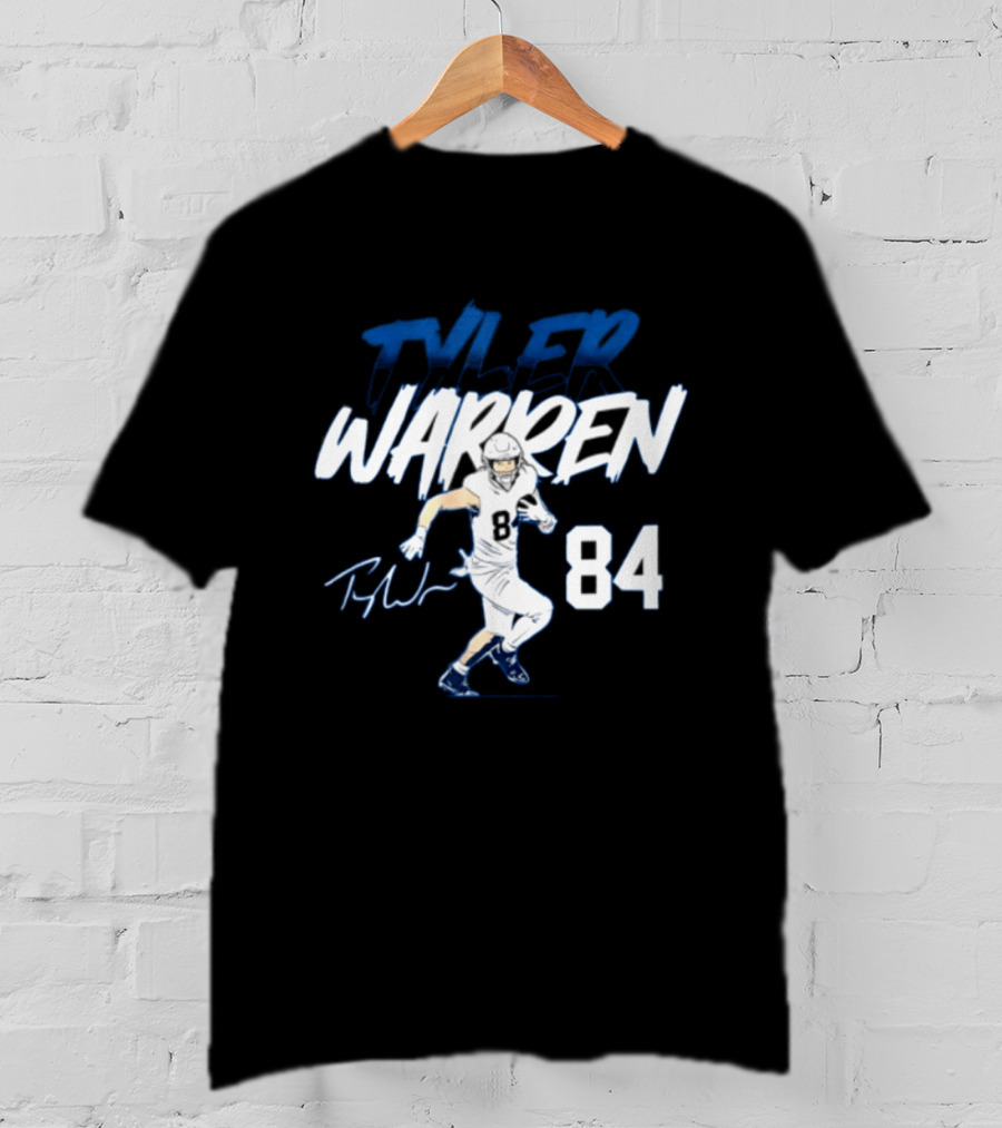 Tyler Warren Penn State 84 Football Player Signature T-Shirt