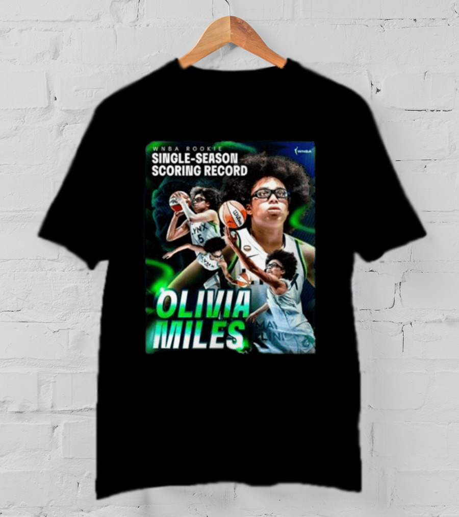 WNBA Rookie Single Season Scoring Record Olivia Miles T-Shirt