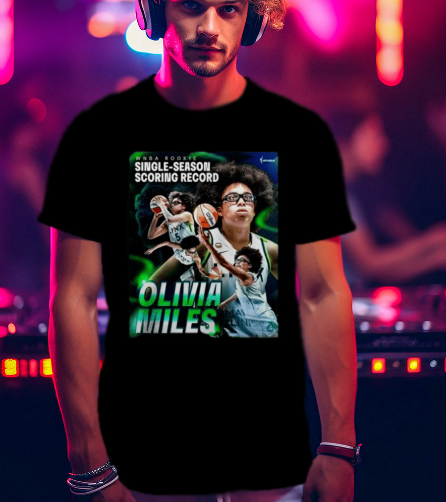 WNBA Rookie Single Season Scoring Record Olivia Miles T-Shirt