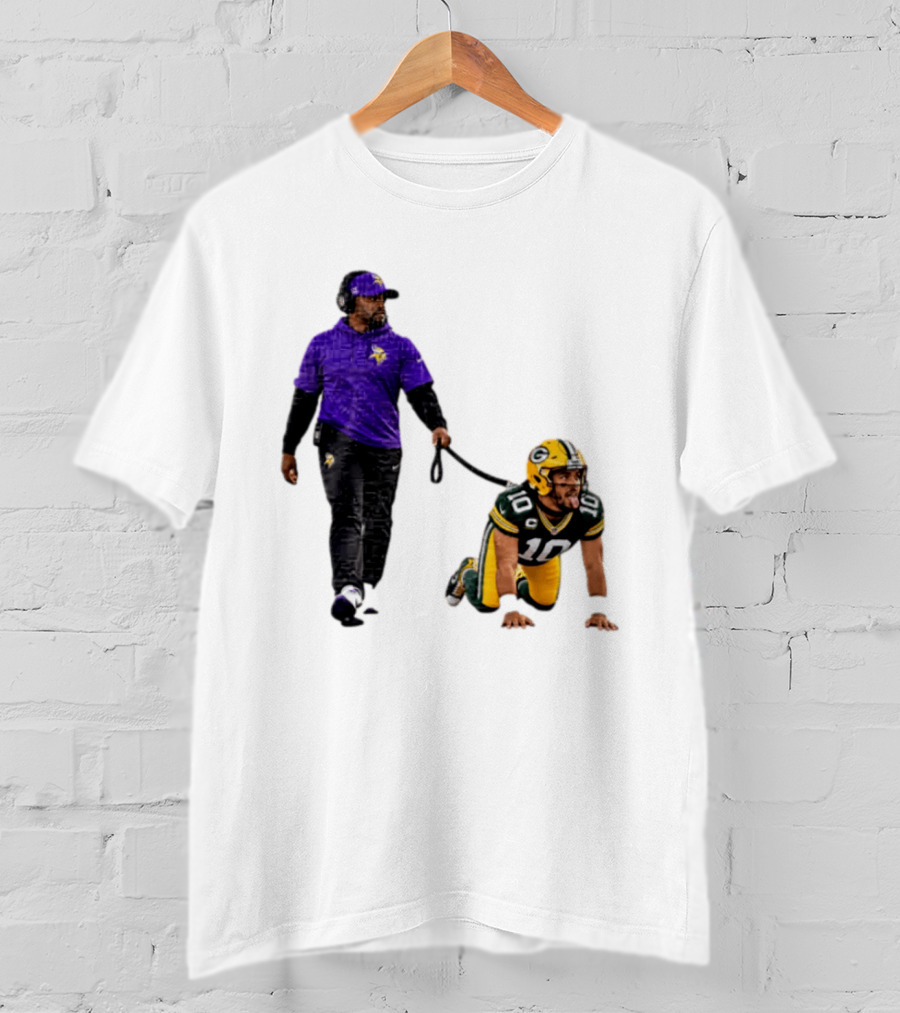 Brian Flores Minnesota Vikings Dominating Jordan Love Green Bay Packers NFL Meme T-Shirt