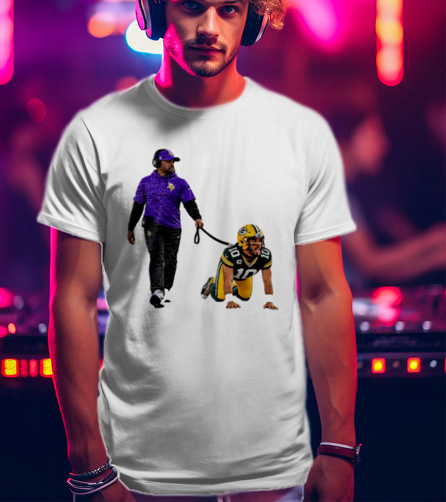 Brian Flores Minnesota Vikings Dominating Jordan Love Green Bay Packers NFL Meme T-Shirt