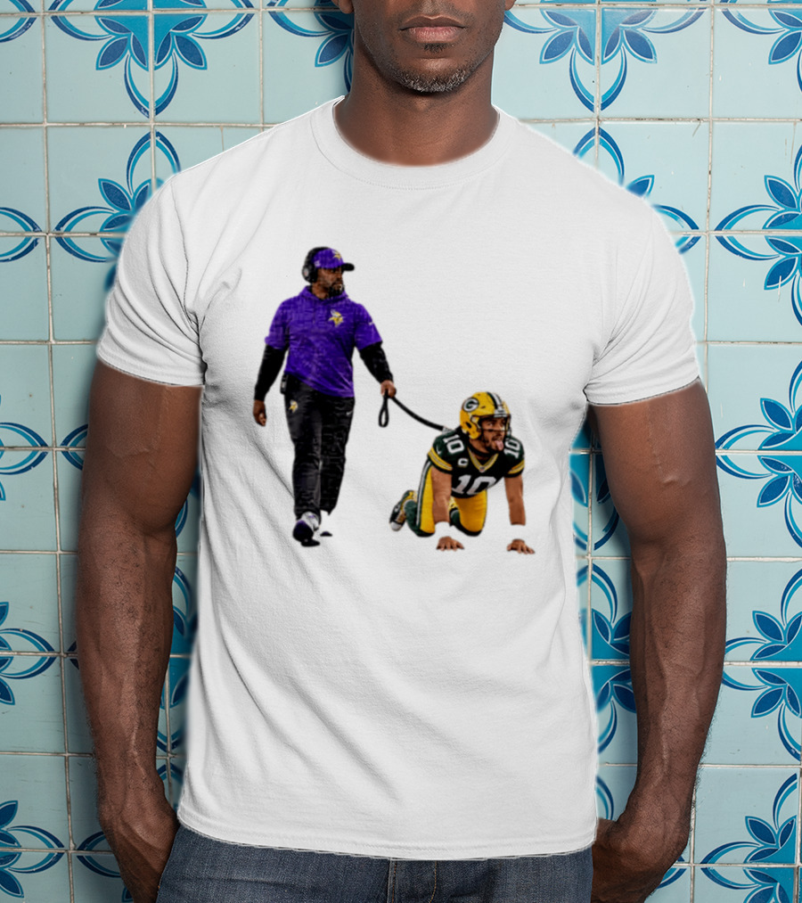Brian Flores Minnesota Vikings Dominating Jordan Love Green Bay Packers NFL Meme T-Shirt