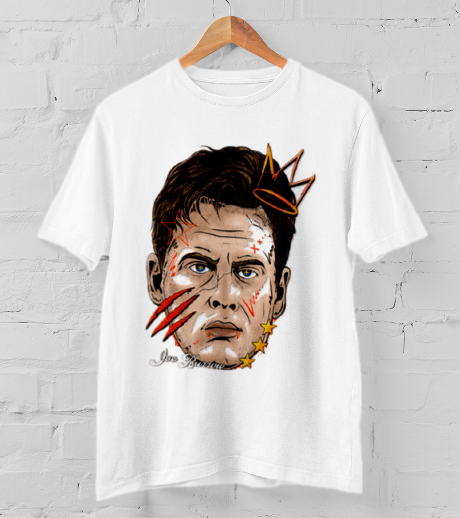 Joe Burrow Fat Head Limited Edition Player Crowned Star Scratches T-Shirt