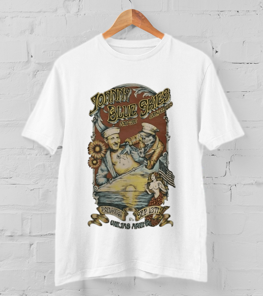 Johnny Blue Skies And The Dark Clouds Live San Diego California Sep 13th Viejas Arena T-Shirt