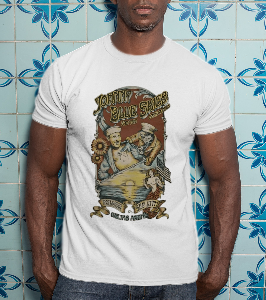 Johnny Blue Skies And The Dark Clouds Live San Diego California Sep 13th Viejas Arena T-Shirt