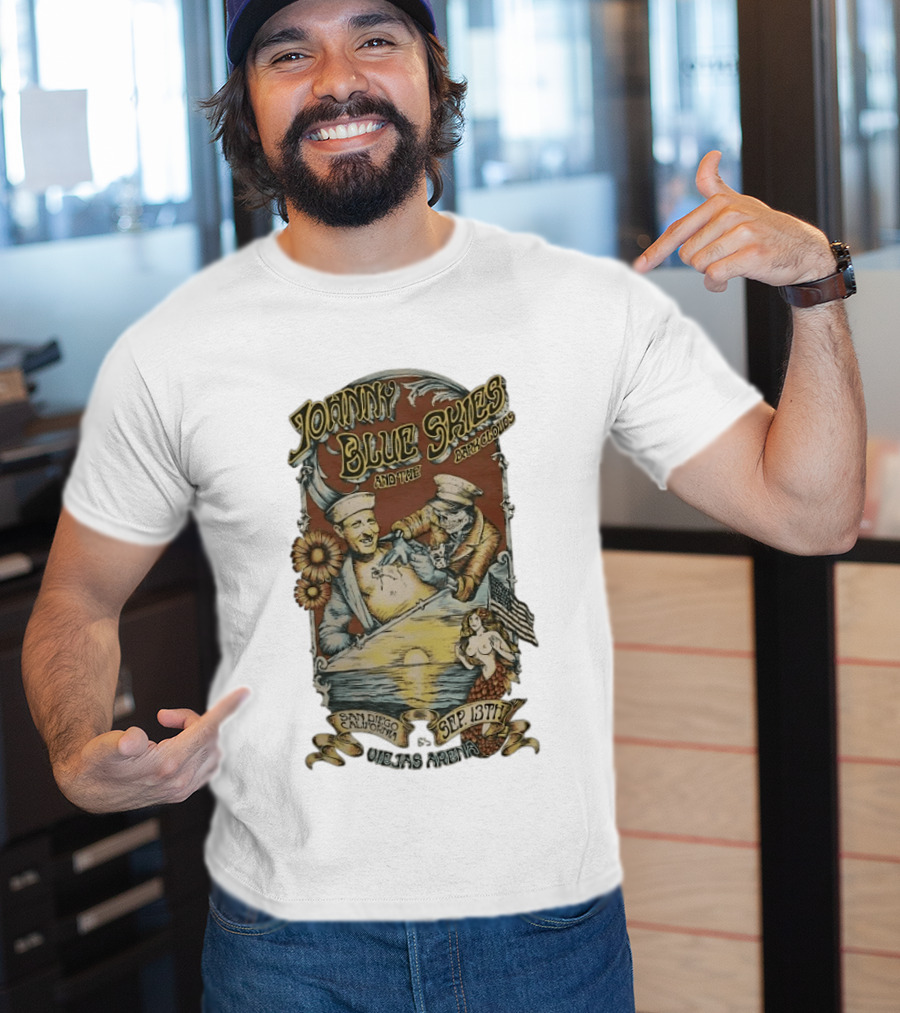 Johnny Blue Skies And The Dark Clouds Live San Diego California Sep 13th Viejas Arena T-Shirt