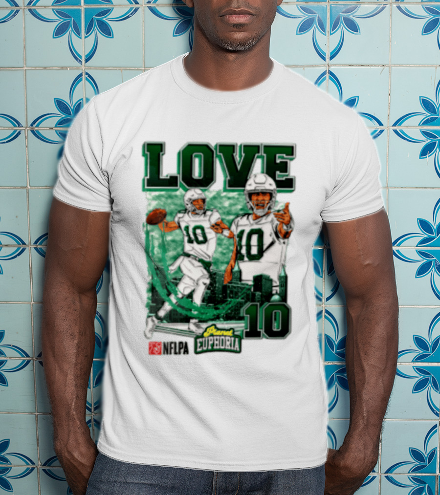 Jordan Love 10 NFLPA Euphoria Player Edition T-Shirt