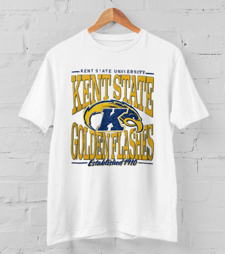 Kent State University Golden Flashes 1910 Blue Yellow Eagle T-Shirt