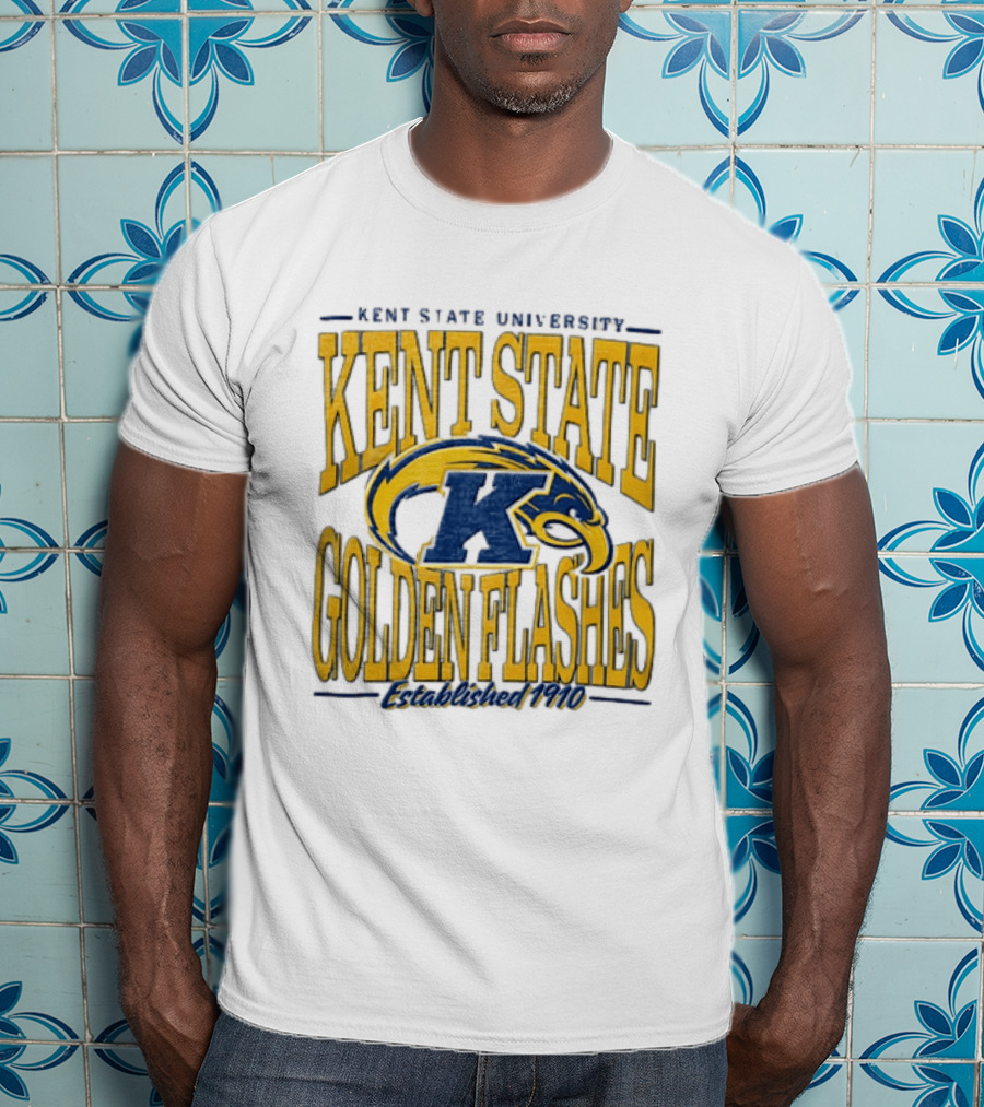 Kent State University Golden Flashes 1910 Blue Yellow Eagle T-Shirt