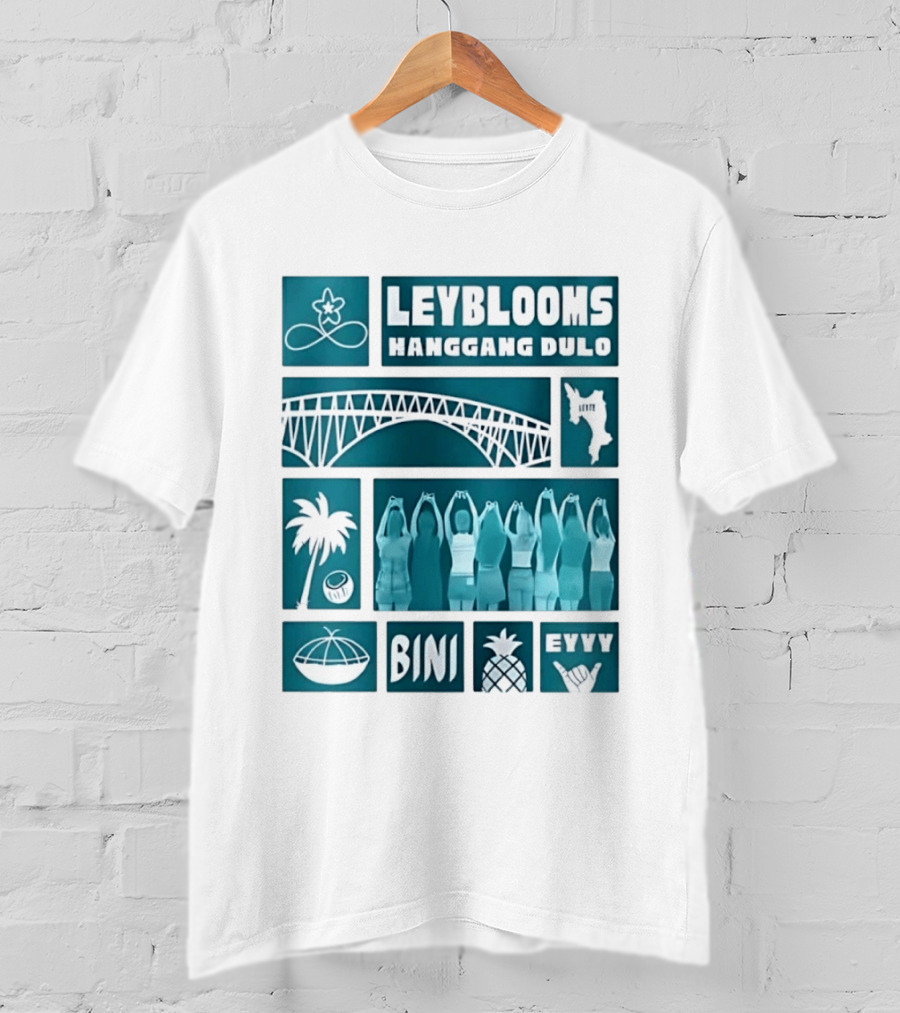 Leyblooms Hanggang Dulo Bini Eyyy Leyte Bridge Palm Coconut Pineapple T-Shirt