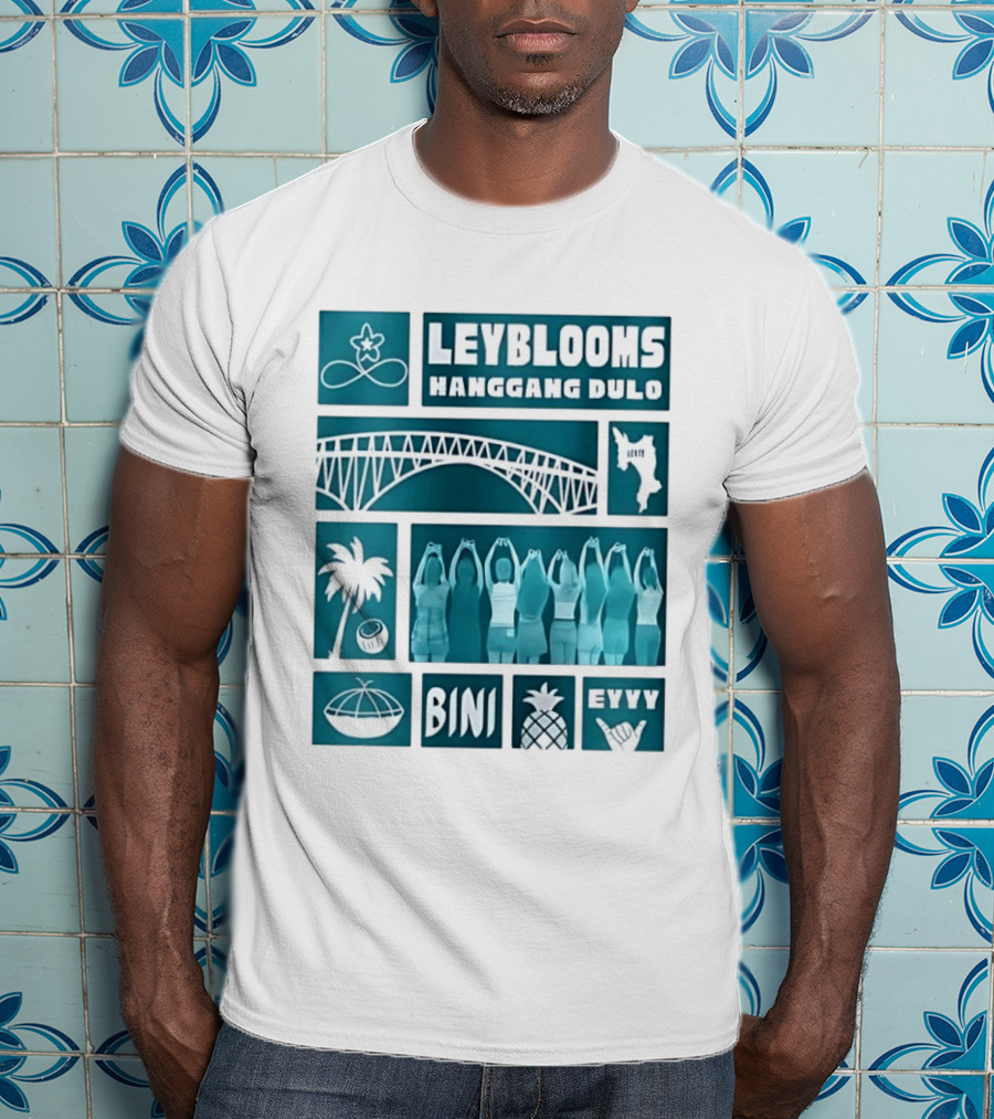 Leyblooms Hanggang Dulo Bini Eyyy Leyte Bridge Palm Coconut Pineapple T-Shirt