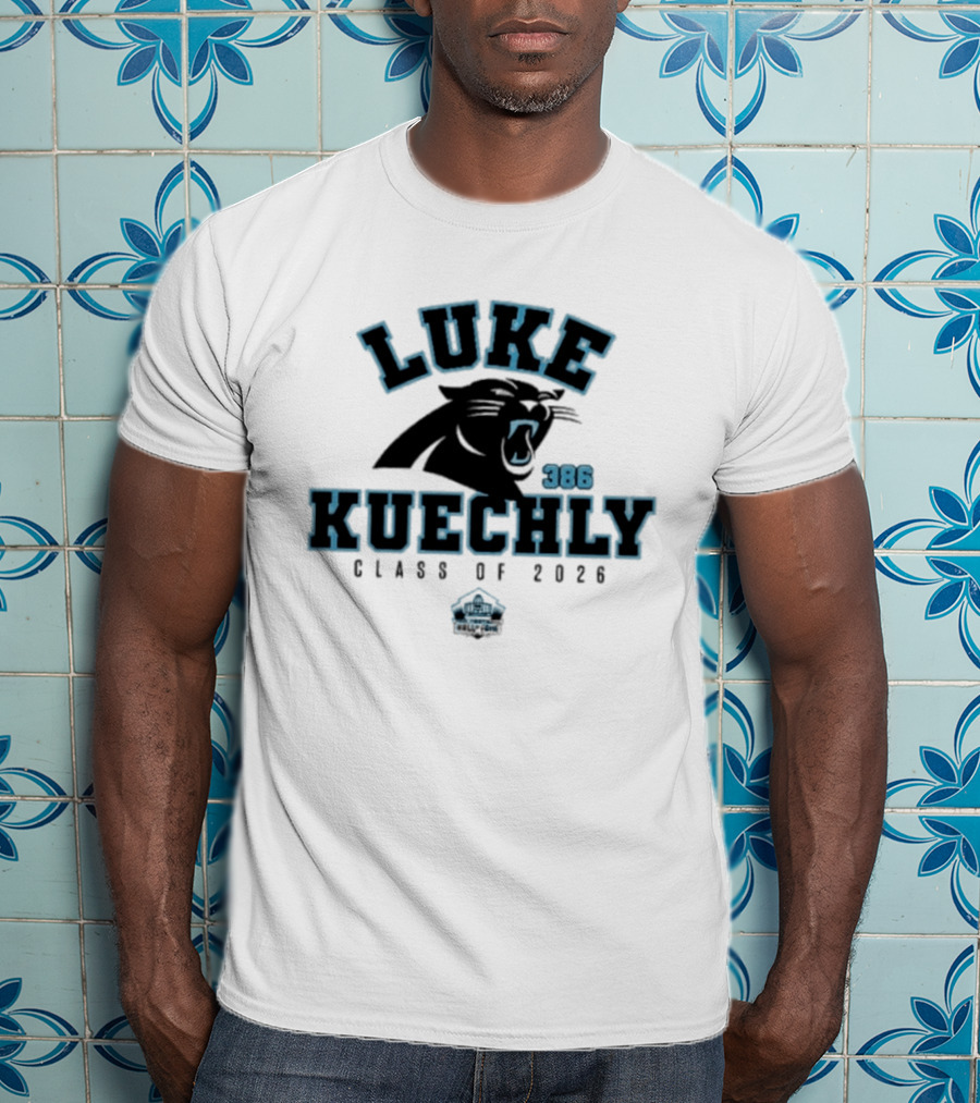 Luke Kuechly Panthers 386 Class Of 2026 Enshrinee Panthers T-Shirt