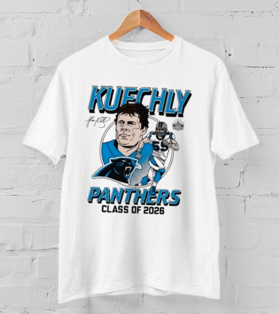 Kuechly Panthers Class Of 2026 Hall Of Fame T-Shirt