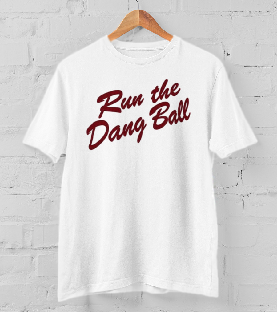 Oklahoma Sooners Run The Dang Ball Football Fan Gear T-Shirt