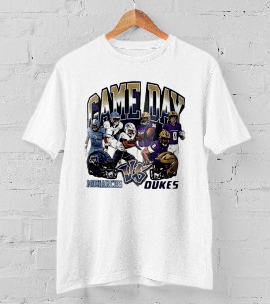 Old Dominion Monarchs Game Day Vs James Madison Dukes NCAA 2026 T-Shirt