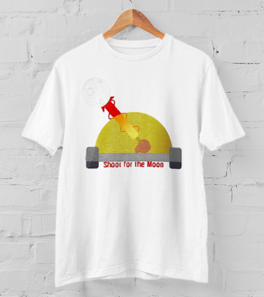 Shoot For The Moon Rocket Launcher Animation T-Shirt