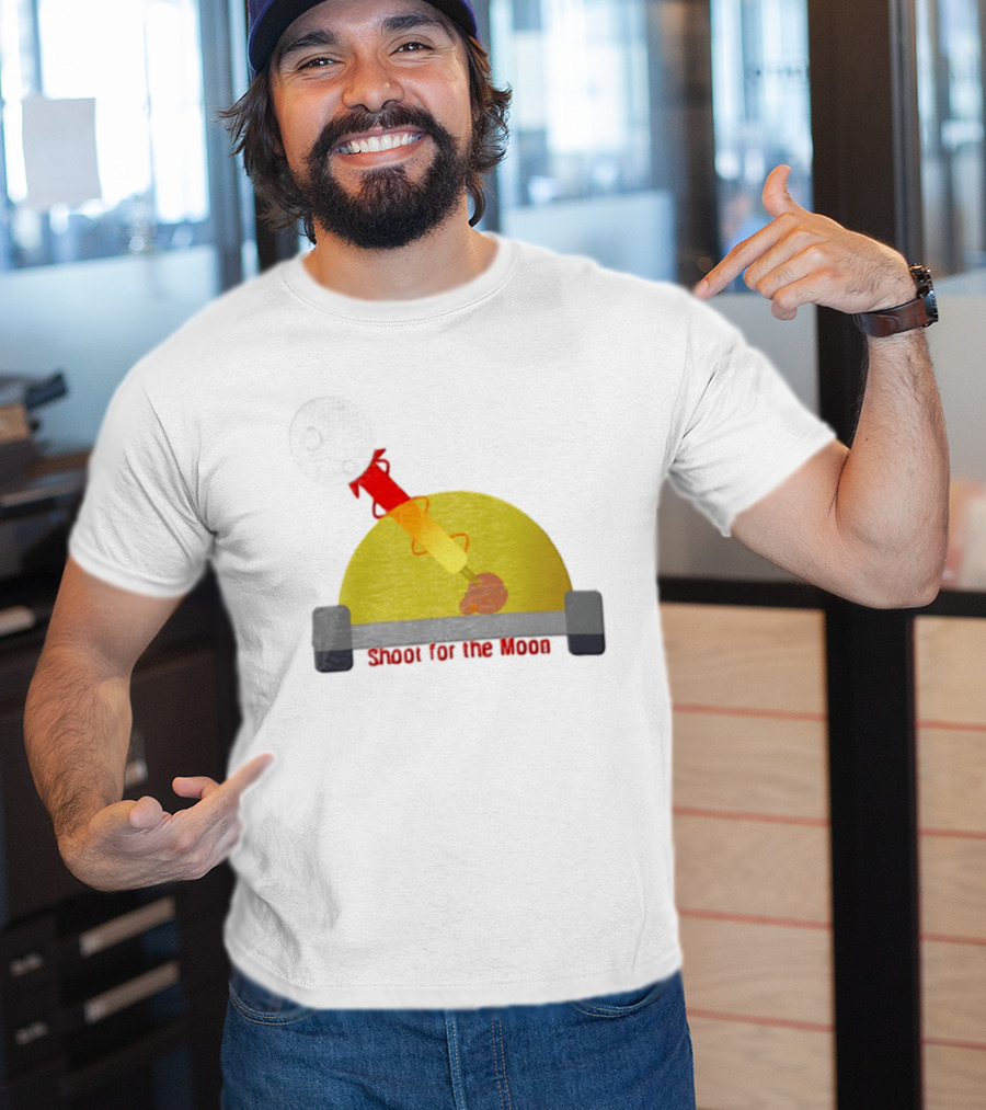 Shoot For The Moon Rocket Launcher Animation T-Shirt
