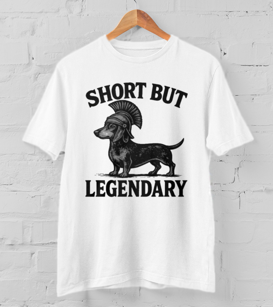 Short But Legendary Roman Warrior Wiener Dog T-Shirt