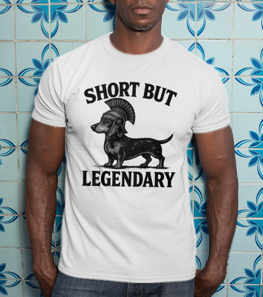 Short But Legendary Roman Warrior Wiener Dog T-Shirt