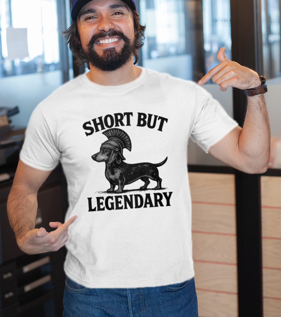 Short But Legendary Roman Warrior Wiener Dog T-Shirt