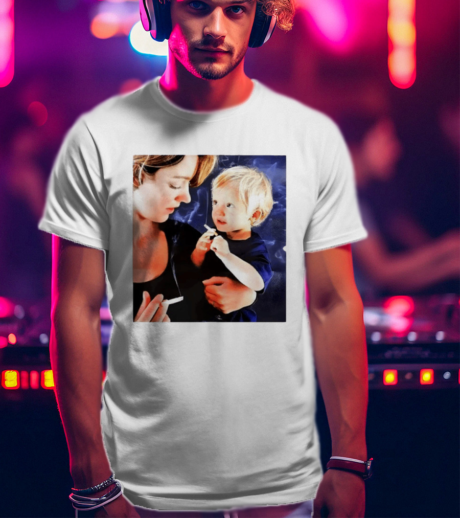 When You Light Up So Does He Anti Smoking Awareness T-Shirt