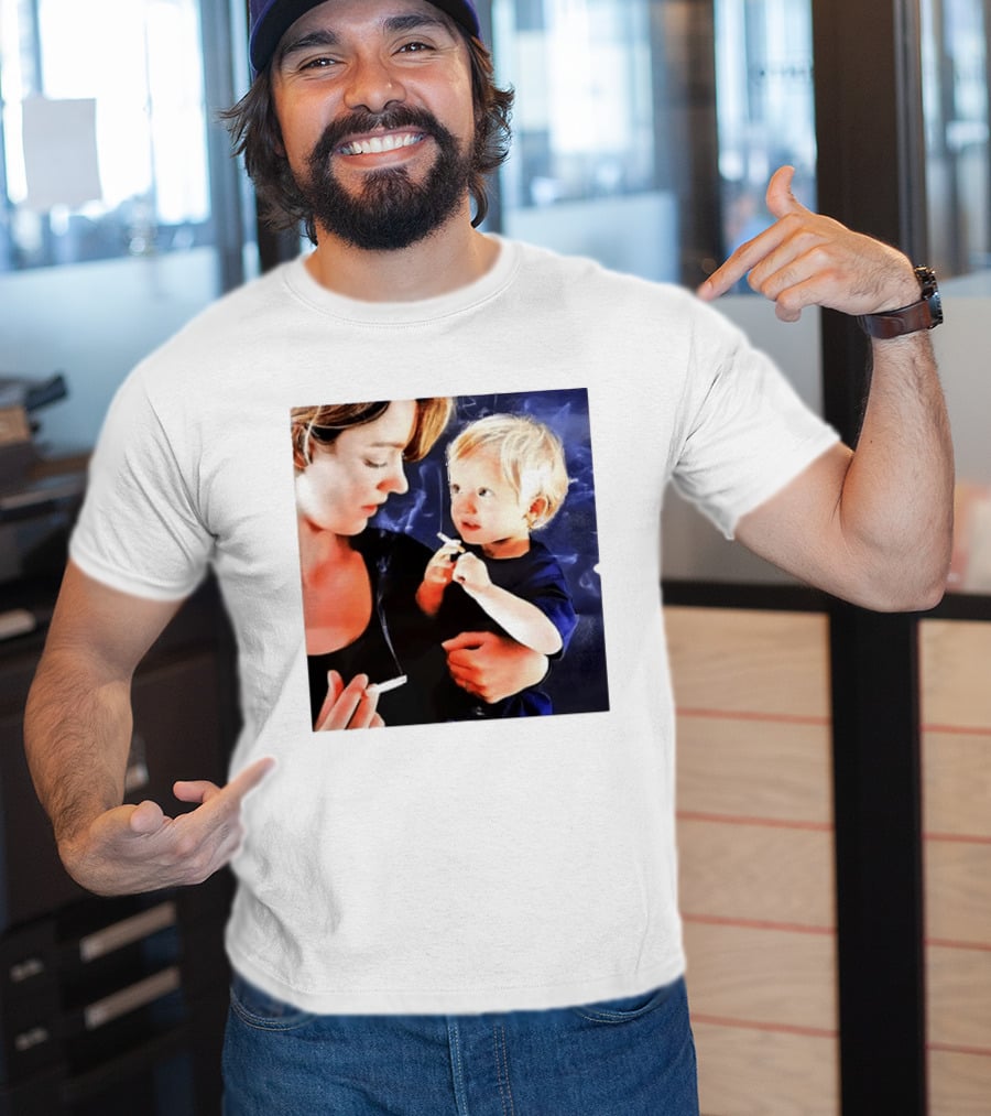 When You Light Up So Does He Anti Smoking Awareness T-Shirt