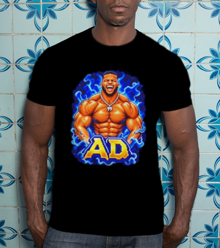 Aaron Donald AD Muscular Cartoon Style Los Angeles Rams 99 T-Shirt