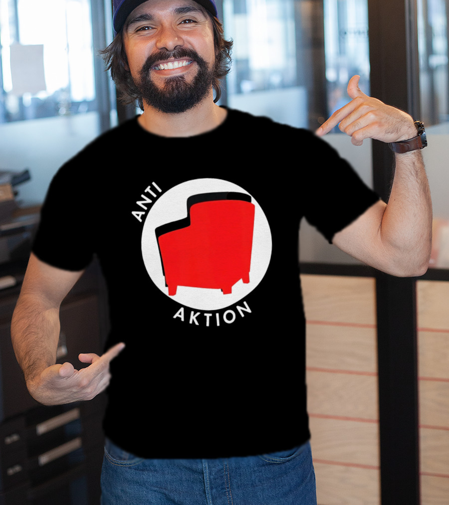 Anti Aktion Red Armchair Political T-Shirt