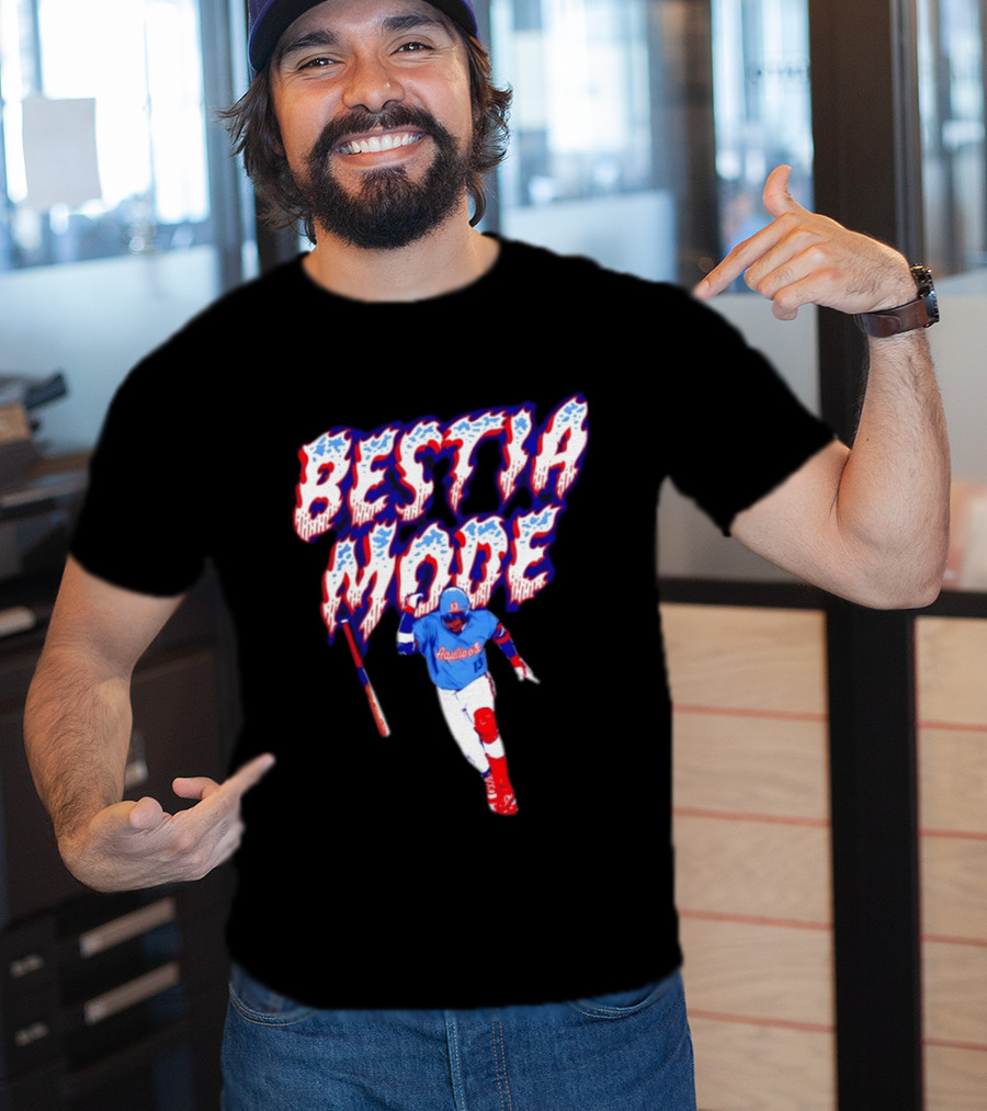 BESTIA MODE Aquicos 13 Baseball Player Athlete T-Shirt