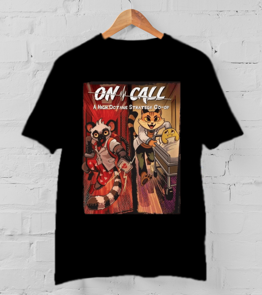 On Call A High Octane Strategy Co Op Lemur And Cat Doctors In Action T-Shirt